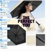 AnberKK Memory Foam Folding Automatic UV Heat Suitable for Men and Compact and Sun Windproof and Black with White Rim Umbrella, Ultra-Lightweight,