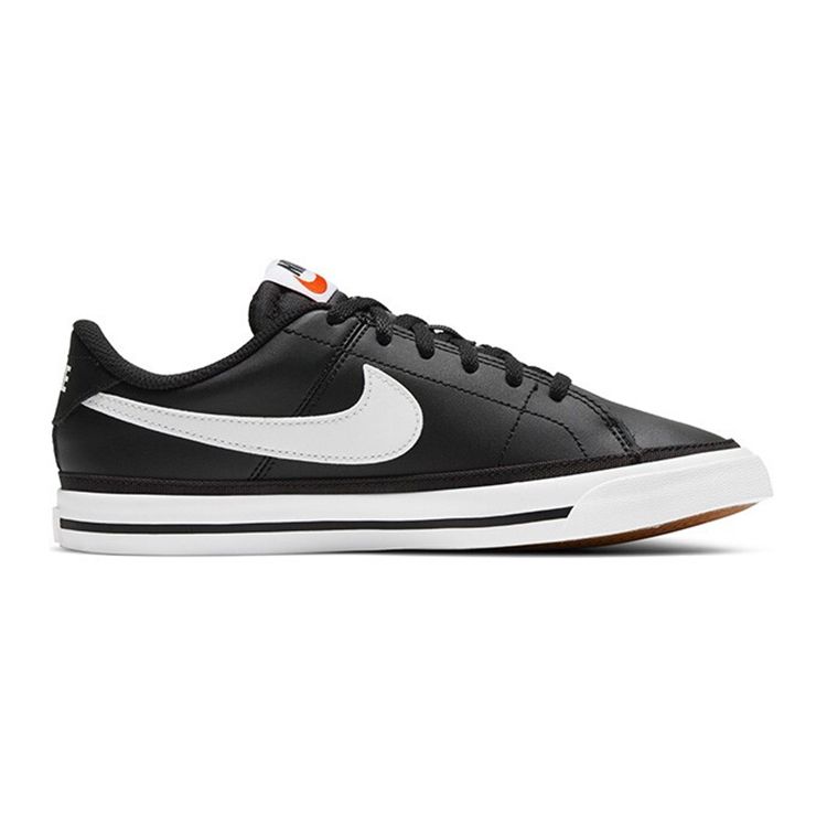 Nike Court Legacy GS Black White Kids Sneakers Gum-Light-Brown DA5380-002