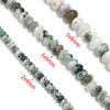 Natural Stone Beads 4 6 8mm Tree Pattern Abacus Flat Round Loose Spacer Beads For Jewelry Making DIY Bracelets Necklace Supplies