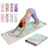 Esterilla de Yoga Estampada en Gamuza Esterilla de Yoga de Goma Plegable Antideslizante Resistente al Desgaste Esterilla de Fitness Cojín Plegable Ultradelgado 68/80cm*1.5mm