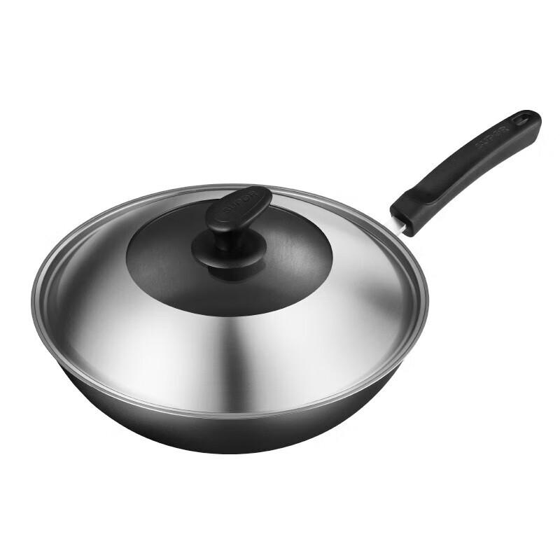 SUPOR Uncoated Cast Iron Wok