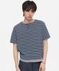 DNSR Layered Stripe Henley Neck Navy
