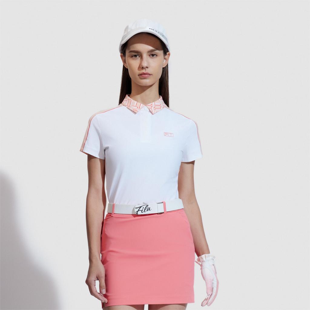 New FILA Polo Shirts Women's Peach Ice Cream Powders A11W425122FPK