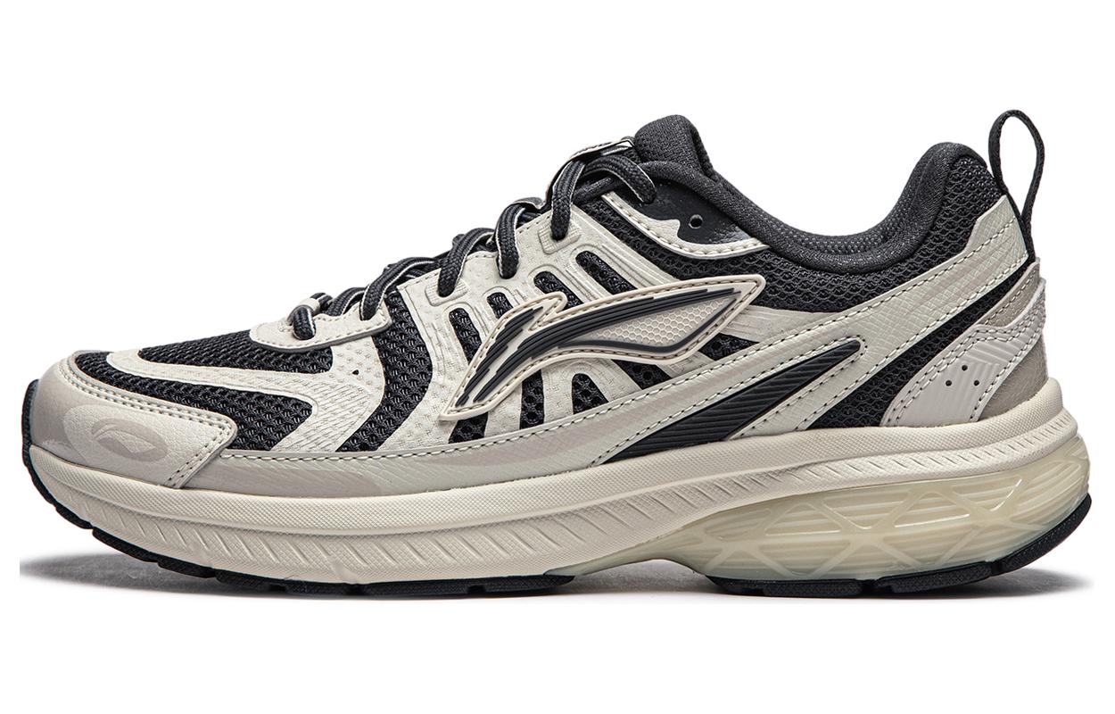 Li Ning Fuyao 1.0 V3 Минималистичный стиль Амортизация Низкие Беговые кроссовки Женские Черный Серый ARXU004-4 36