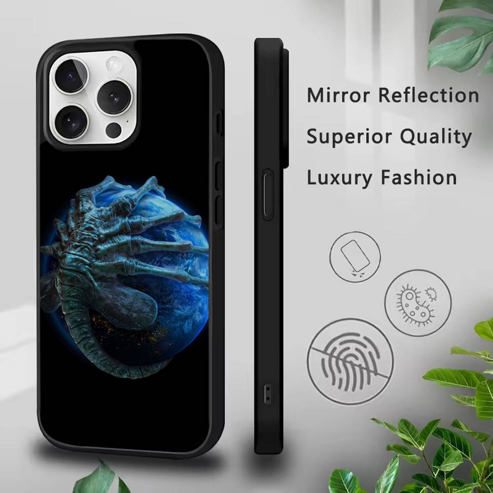 A-Alien E-Earth Phone Case For iPhone 17,16,15,14,13,12,11,Pro,Max,Plus,Mini,SE4,E Magnetic Magsafe Wireless Charging