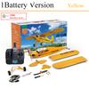 Parkten RC Plane RTF 2.4G Brushless Motor 3D/6G Remote Control Airplane Wltoys A160 Upgraded J3-CUB Yellow And RED Ready To Fly