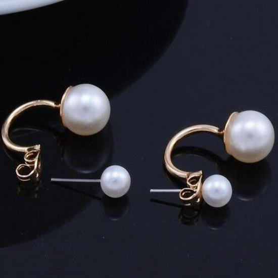 Korean Pearl Earrings - Simple and Fashionable Design