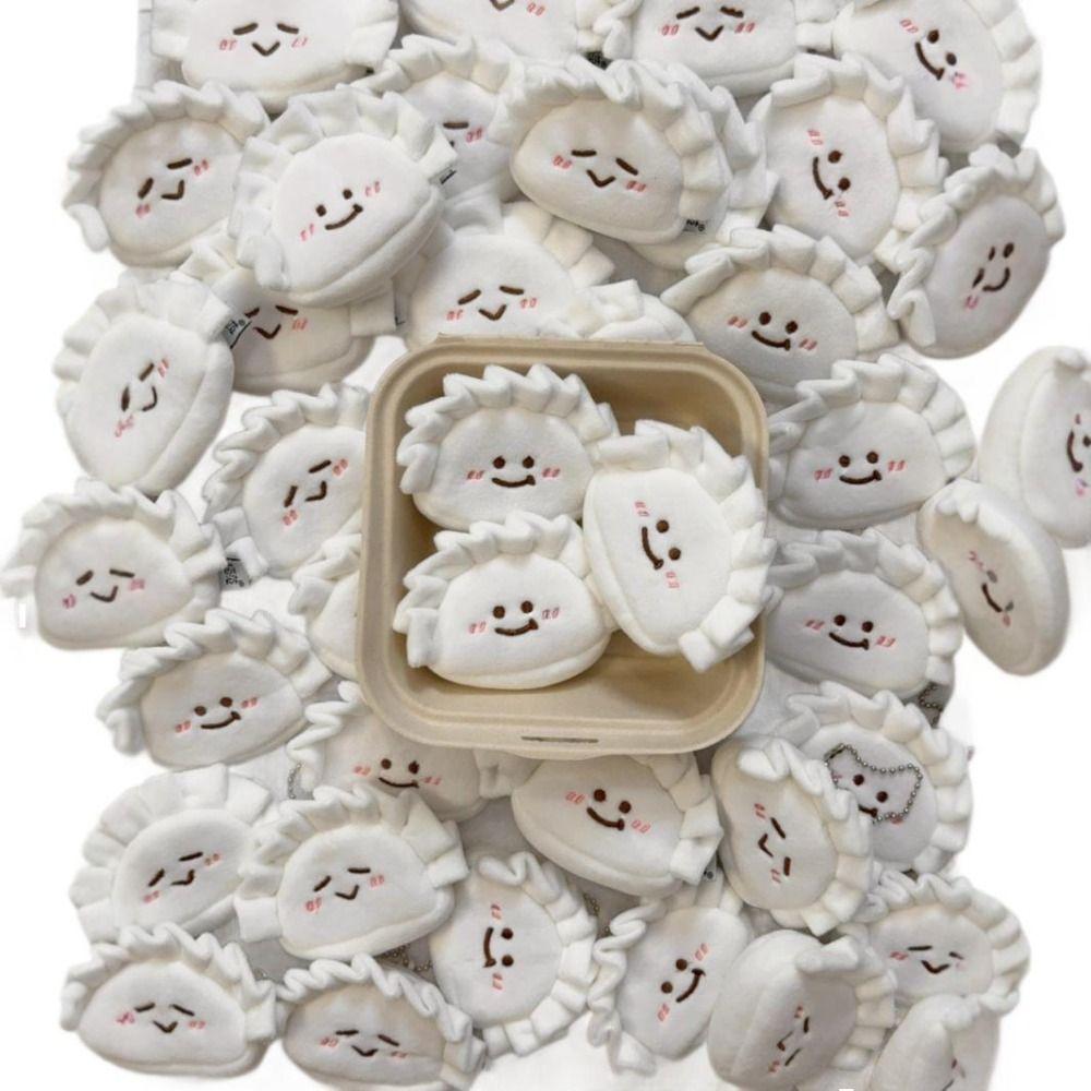 Charms Cartoon Plush Coin Purse Key Chain Earphone Storage Bag Cute Dumplings Coin Purse  Children