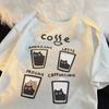 Cartoon Cute Cat and Dog Pattern Fun WomanT-Shirt Street Comfortable Soft Tops Creative Fashion Women's T-Shirt Clothing