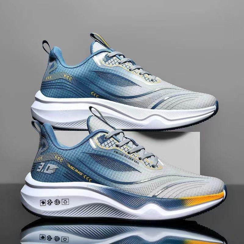 Mens Breathable Mesh Casual Flat Running Sports Shoes