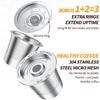 2 Pack K Cup Reusable Coffee Pods for Keurig: Stainless Steel Refillable K Cup - Reusable Coffee Filter for Keurig 1.0 Coffee Maker, Permanent,