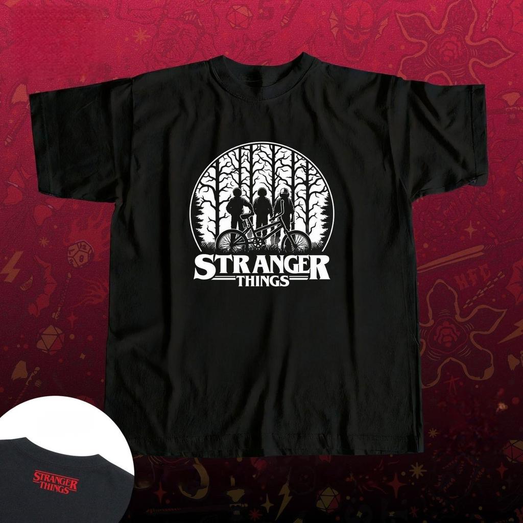 Summer Cotton Clothing Short Sleeve Trendy Print Stranger Things Party Home Casual Wear Comfortable Breathable TShirt