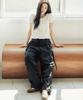 LEE Women'S Nylon Ribbon Cargo Pants Black
