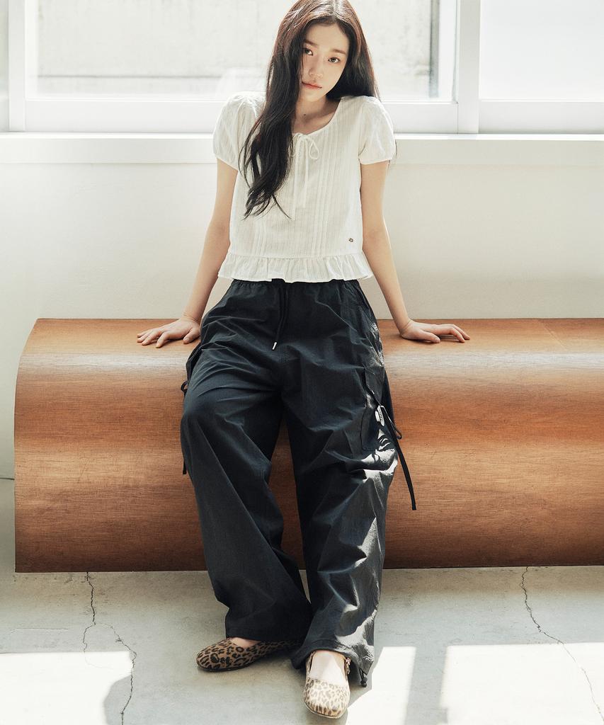 LEE Women'S Nylon Ribbon Cargo Pants Black