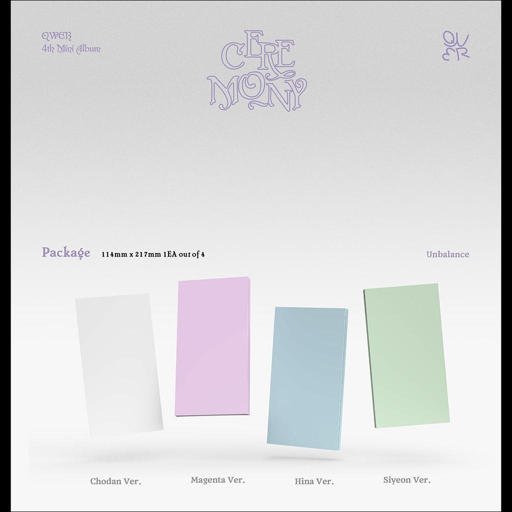 [Pre-order] QWER [CEREMONY] Booklet Ver. / 4th Mini Ablum + Free Gift