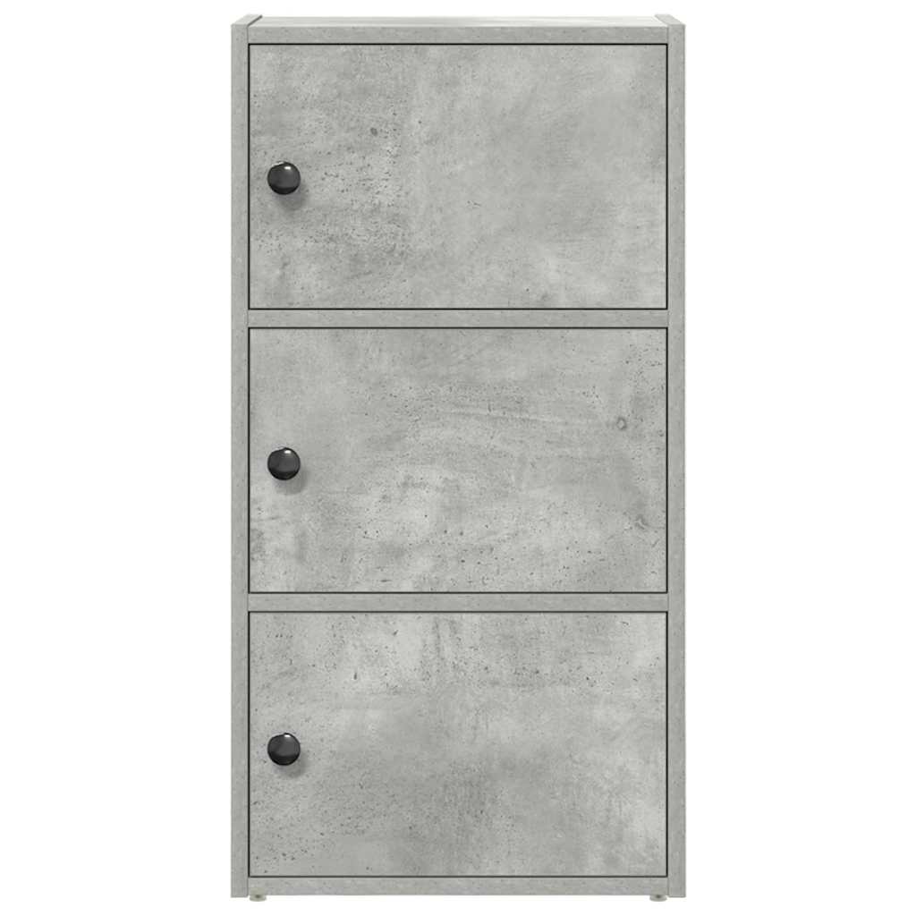Bookshelf Concrete Grey 40x24x77 cm Engineered Wood