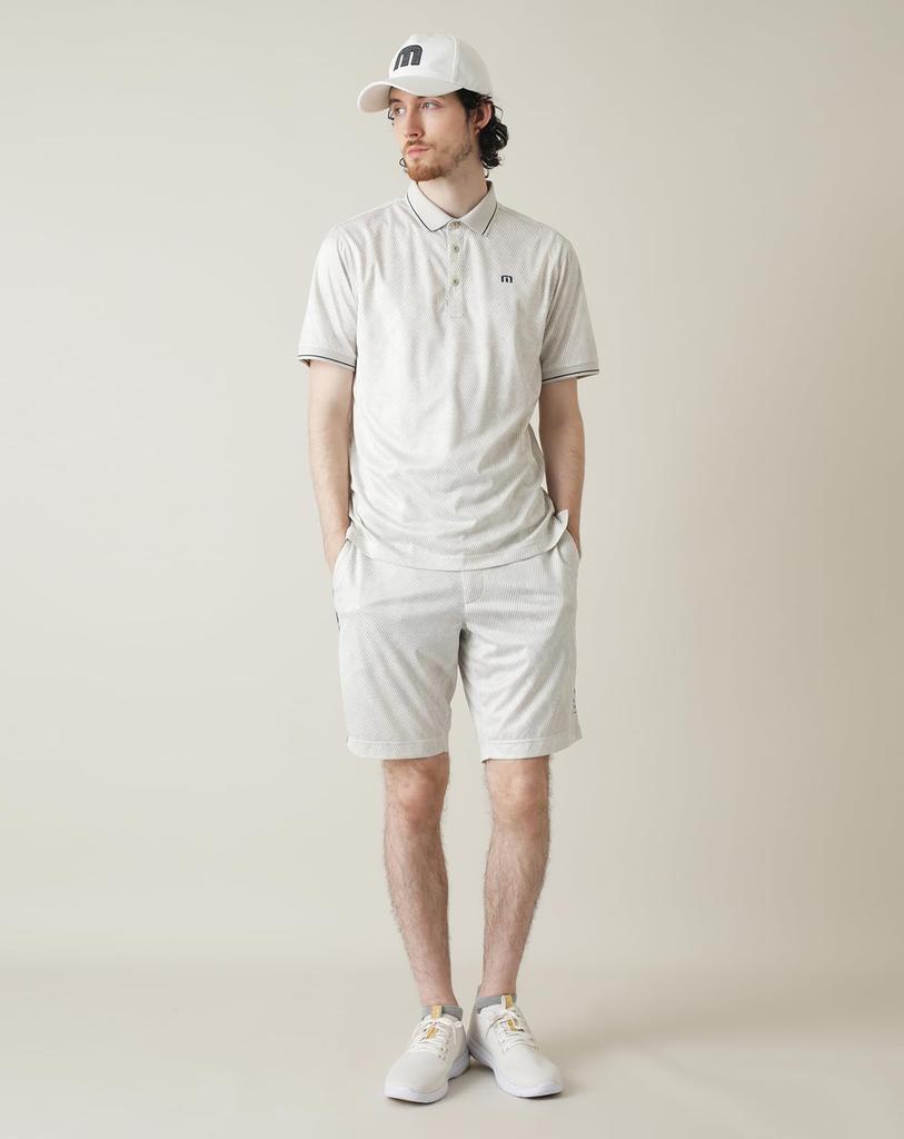 TravisMatthew Short Sleeve Polo Shirt Golf 7AL041 L Men's (Moisture-Wicking, Quick-Drying, Cool-To-the-Touch) / / 1MOB_Moonbeam