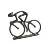 Cyclist On a Cycle Figurine Cast Iron Bronze Statue for Cyclists, Bookshelf,
