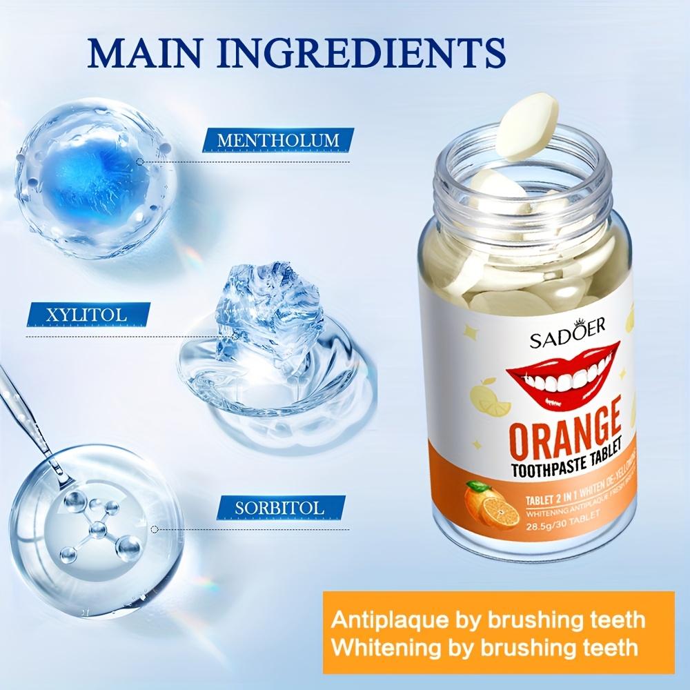 Orange Flavored Toothpaste Tablets 28.5g