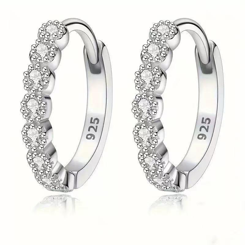 INS Style Geometric Earrings - 925 Sterling Silver, European & American Luxury Jewelry