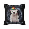Animal Pibble Dog Cute Humor Meme Pitbull Pillowcase Soft Polyester Cushion Cover Decor Throw Pillow Case Cover Sofa