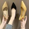 Pointed High Heels Solid Color Single Shoes