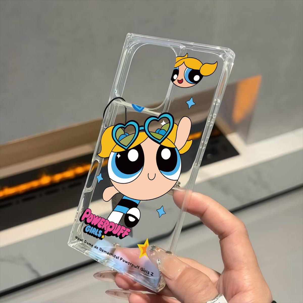 

Clear Square Back Tube Case Protection For iPhone 14 Pro Max 12 11 13 15 Plus 16 ProMax Anti-Oxygen,Heart Little Policewoman Pattern Casing iphone 11 ProMax