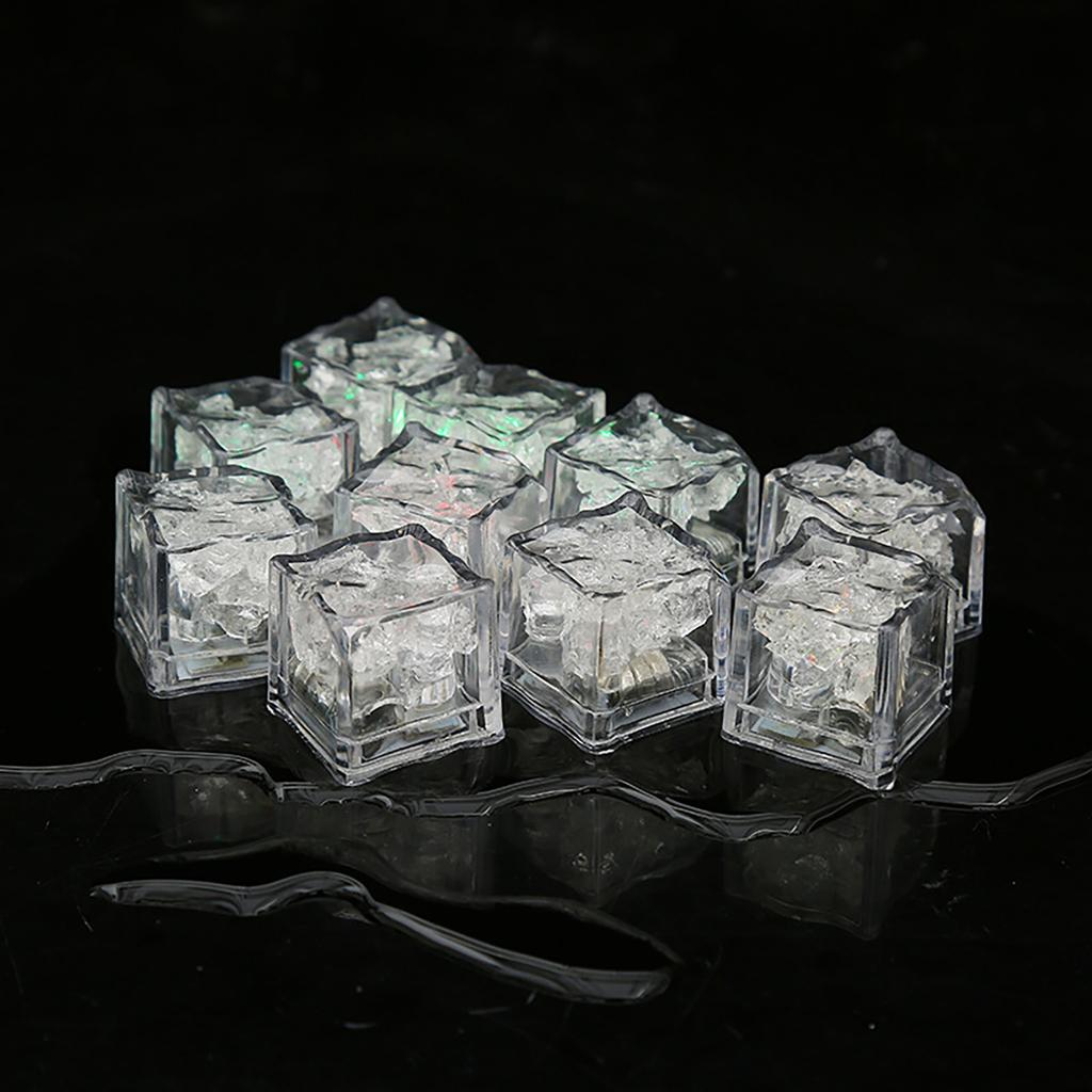 LED Light-emitting Small Ice Light-emitting Square Colorful Decoration