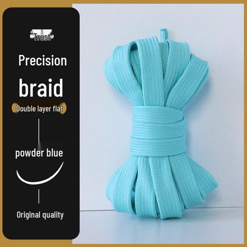 Mångsidiga platta skosnören för män och kvinnor - Original Svart, Vit, Färgglada, Rosa, Grå