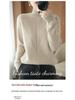 Women's Mid-Length High-Neck Wool Knit Sweater Dress for Autumn/Winter 2025 - Thickened Inner Layer