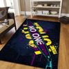 1pc Zipper Word Print, Design Indoor Area Rug - Soft, Anti-Slip, and Durable Gaming Room Decor for Bedroom, Living Room