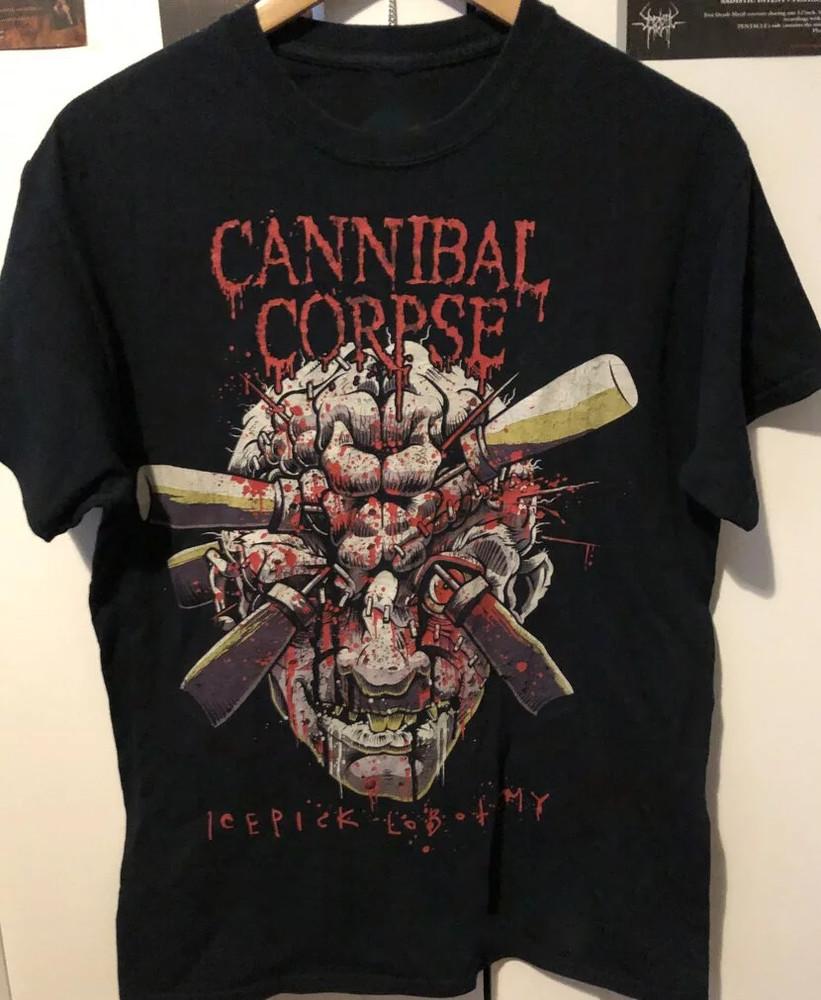 

Cannibal corpse icepick lobotomy tour 2015 faded Tshirt Short Sleeve Unisex S-5X Unisex T-Shirt XL
