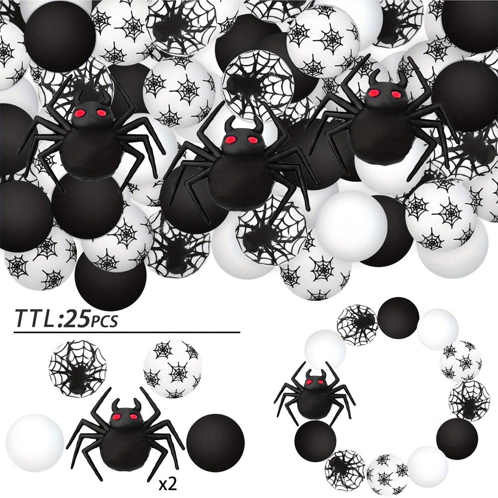 25PCS Multi-Size Halloween-Themed Silicone Beads Set, Perfect for DIY Craft Projects Like Keychains, Necklaces, Bracelets & More