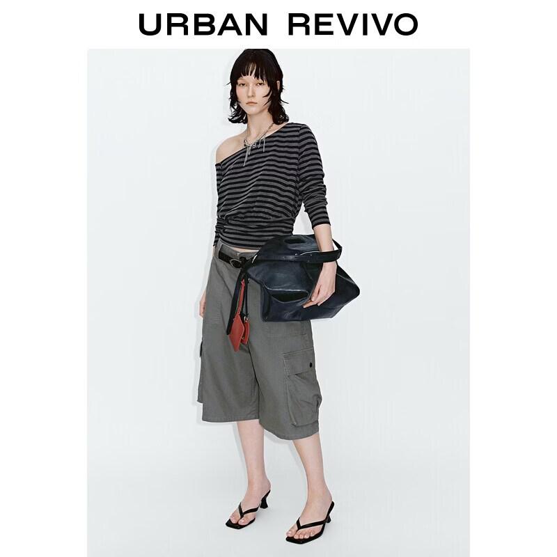 UR2026 Women s Vintage Washed Cargo Pants L