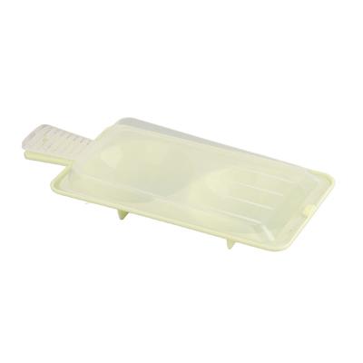 Micro-ondas Egg Poacher Dois compartimentos Micro-ondas Egg Steaming Bandeja utensílios de cozinha