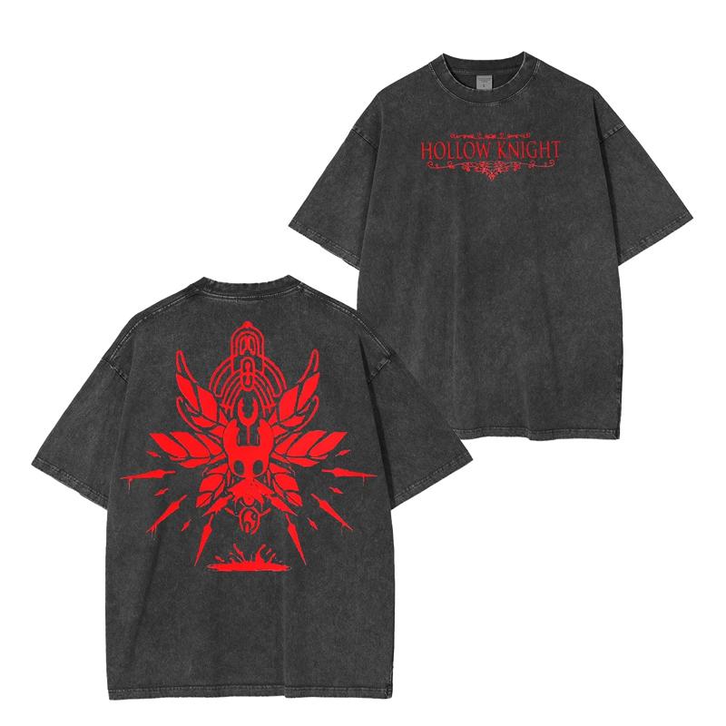 

Classic Game Characters Cartoon Elements Men T-shirts Gothic Clothing Characters Washed and Worn T-shirts Sports Streetwear 4XL
