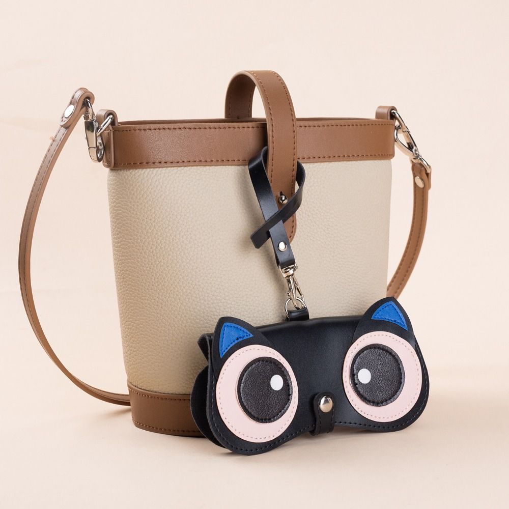 Portable Sunglasses Storage Cover Cartoon Eyeglasses Case Cute Myopia Glasses Organizer Bag
