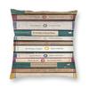 Assorted Penguin Books Square Pillowcase Polyester Linen Velvet Printed Zip Decorative Pillow Case Sofa Seater Cushion Case