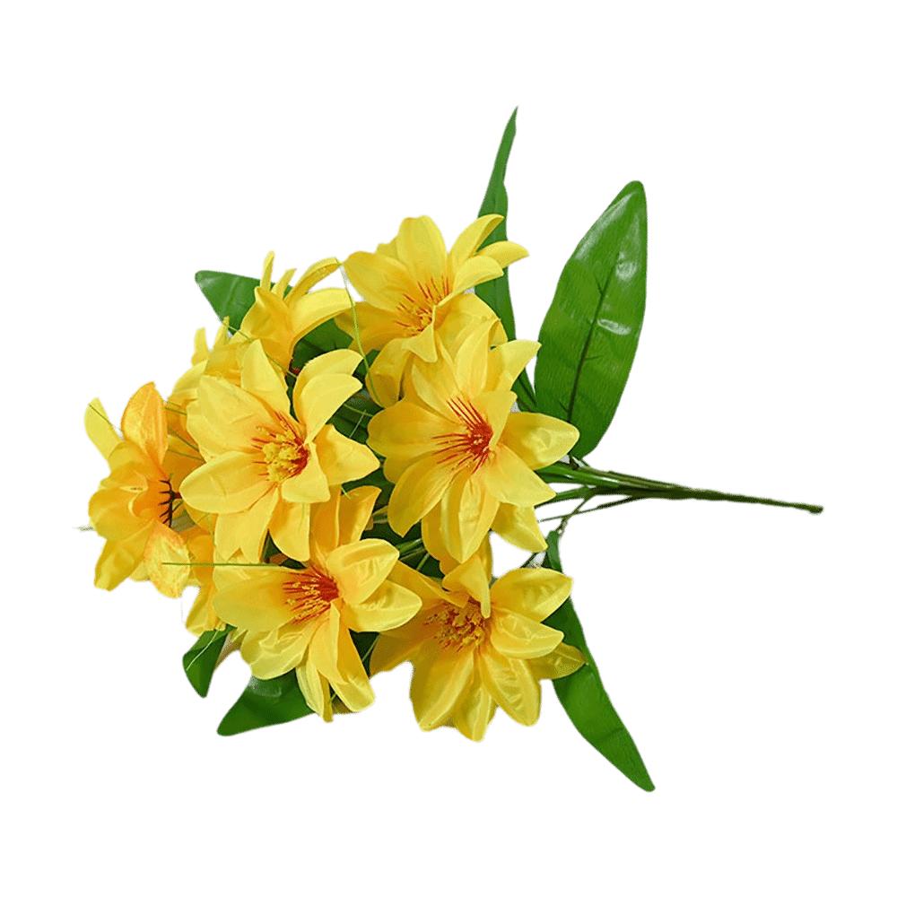 Multicolor Simulation Lotus Flower Silk Flower Faux Flower Artificial Lily Flower  Home Decoration жёлтый