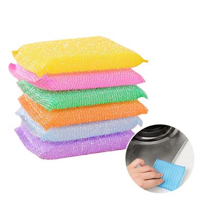 Kitchen Scouring Pad Sponge Brush Non Stick Oil Cleaning Cloth Washing Cloth Magic Sponge Kitchen Accessories
