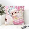 Süße sexy Anime-Charaktere SUPER SONICO Kissenbezug Baumwoll-Leinen-Stoff Quadratischer Reißverschluss Kissenbezug Heimdekoration Wohnzimmer