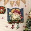 Cartoon Santa Claus Wall Sticker  Removable PVC Party Decoration Suitable for Nursery Room Baby Bedroom Home Decoration