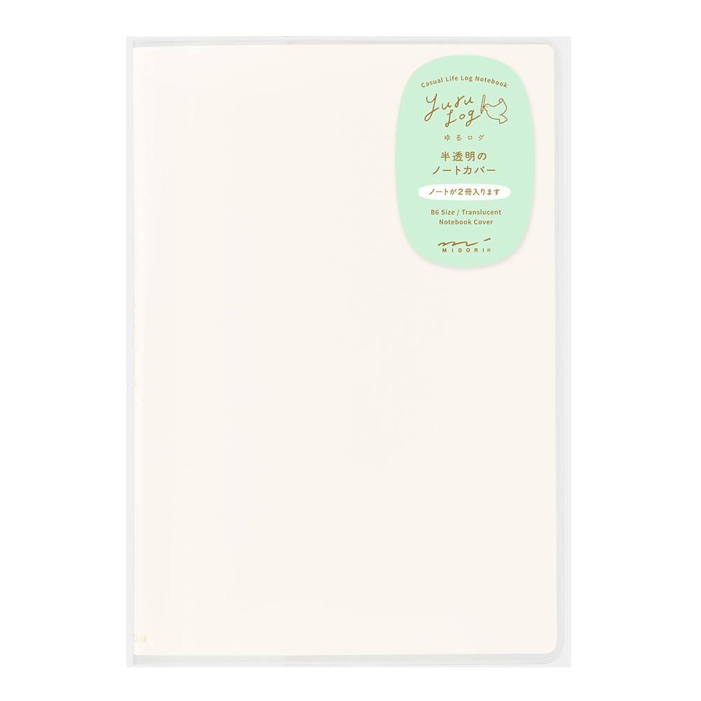 

Midori Fabric Notebook Cover Yuru Log B6, All 3 Colors PVC