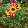 PVC Rotating Sunflower Multistyles Stake Standing Lawn Flower Pinwheel  Outdoor Party Picnic Decor