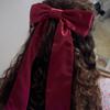 [Elizabeth Moments] Pink Long Satin Ribbon Hair Pin