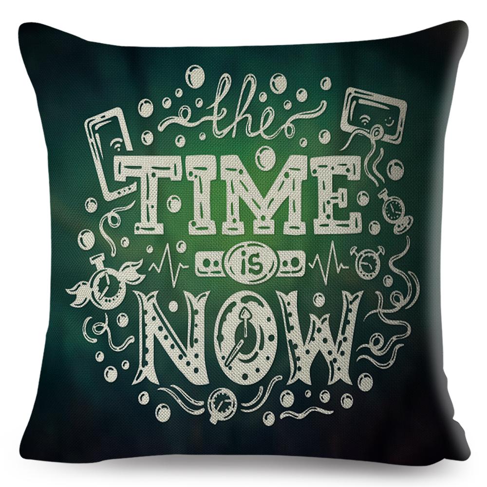 Motivational Quote Cushion Cover Inspirational Lettering Design Decorative Pillow Case Living Room Bedroom Sofa Home Decor