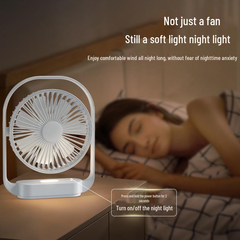 LK006 Ultra-Quiet Night Light Desktop Fan: Compact, Stylish, Popular