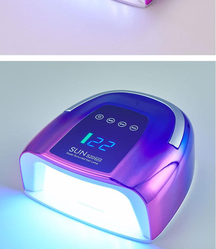 200W Portable Rechargeable Nail Gel Curing Lamp for Salon and Home Use