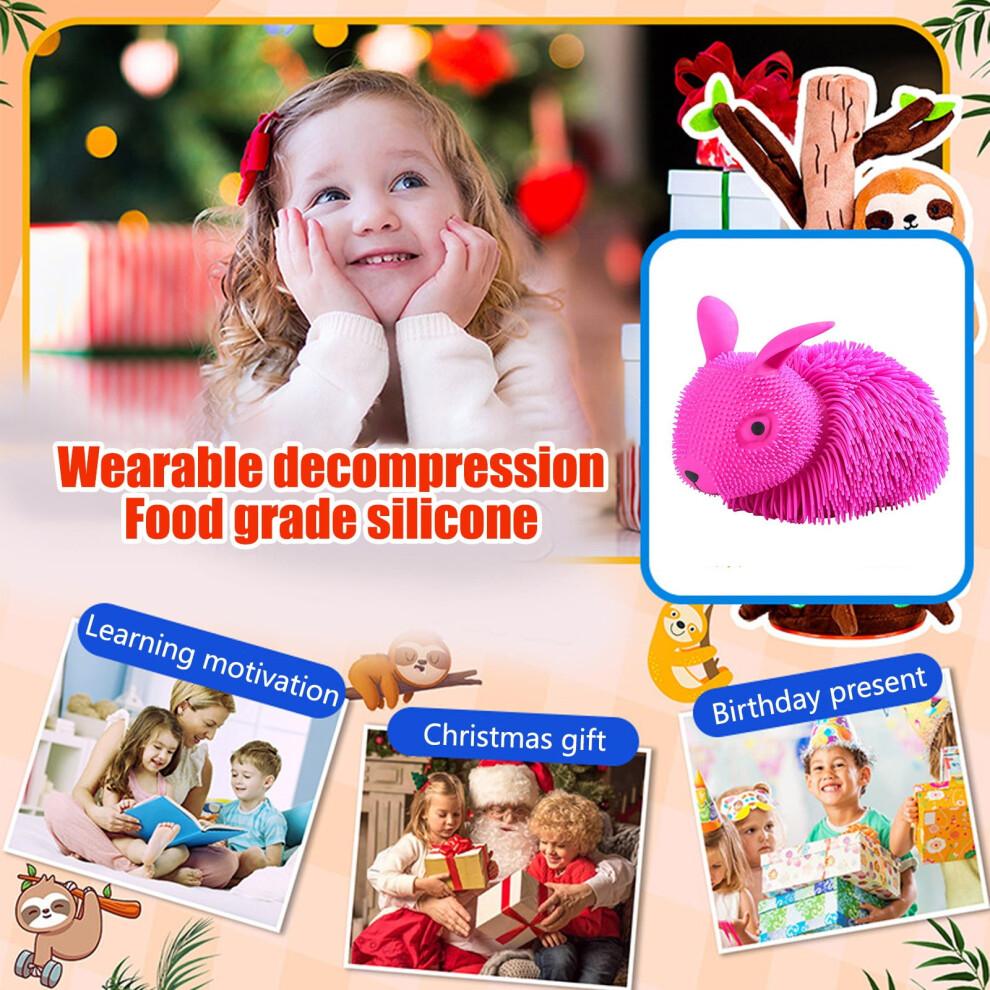 Riesiger Plüschhasen-Stressball – Weiches Plüsch-Quetschspielzeug zur Angstlinderung, Osterdeko & Lustiges Geschenk – Geeignet für Kinder & Erwachsene