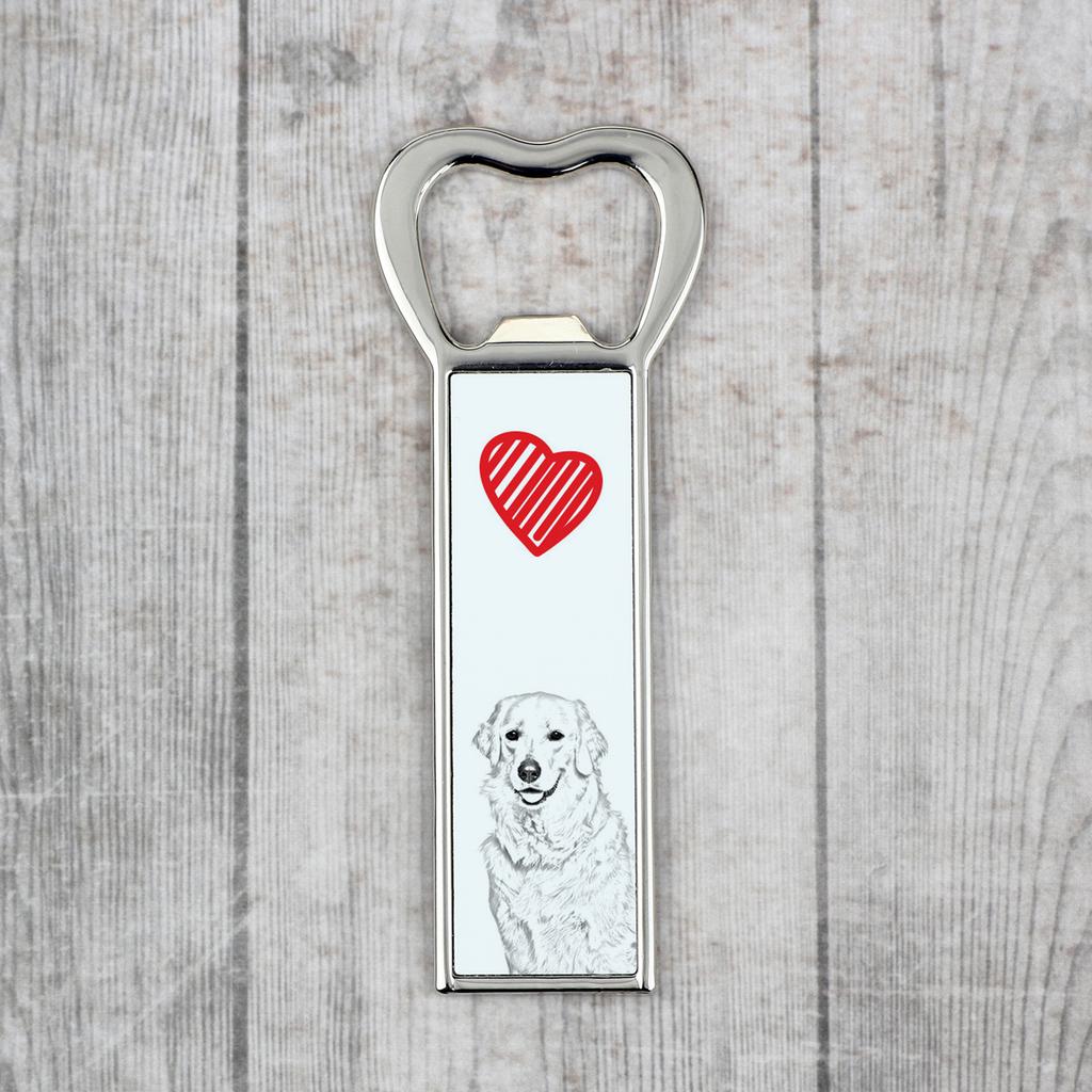 Kuvasz – Bottle opener with a dog, personalized fridge opener | Art-Dog